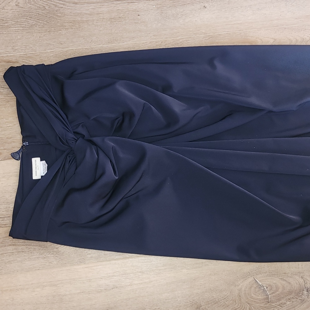 Dries Van Noten Black Draped Midi Skirt - Picture 8 of 14